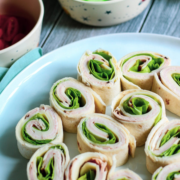 Turkey And Cheese Pinwheel Sandwiches - My Foodie Quest